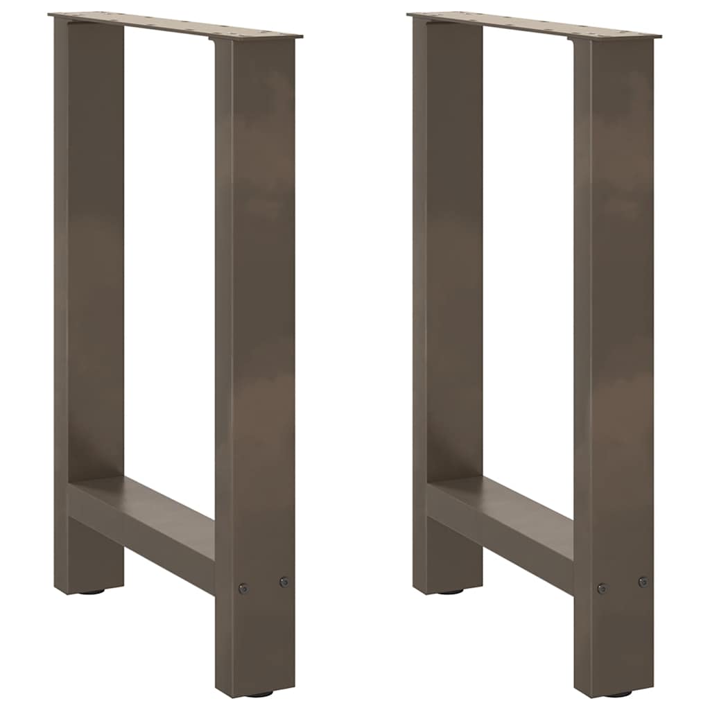 vidaXL Nogi do stołu jadalnego Naturalna stal 2 szt. 50x(72-73) cm Stal