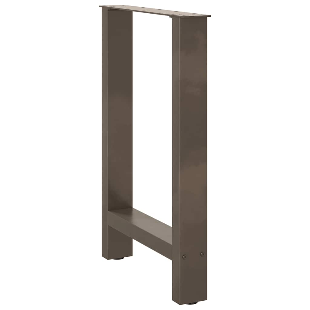 vidaXL Nogi do stołu jadalnego Naturalna stal 2 szt. 50x(72-73) cm Stal