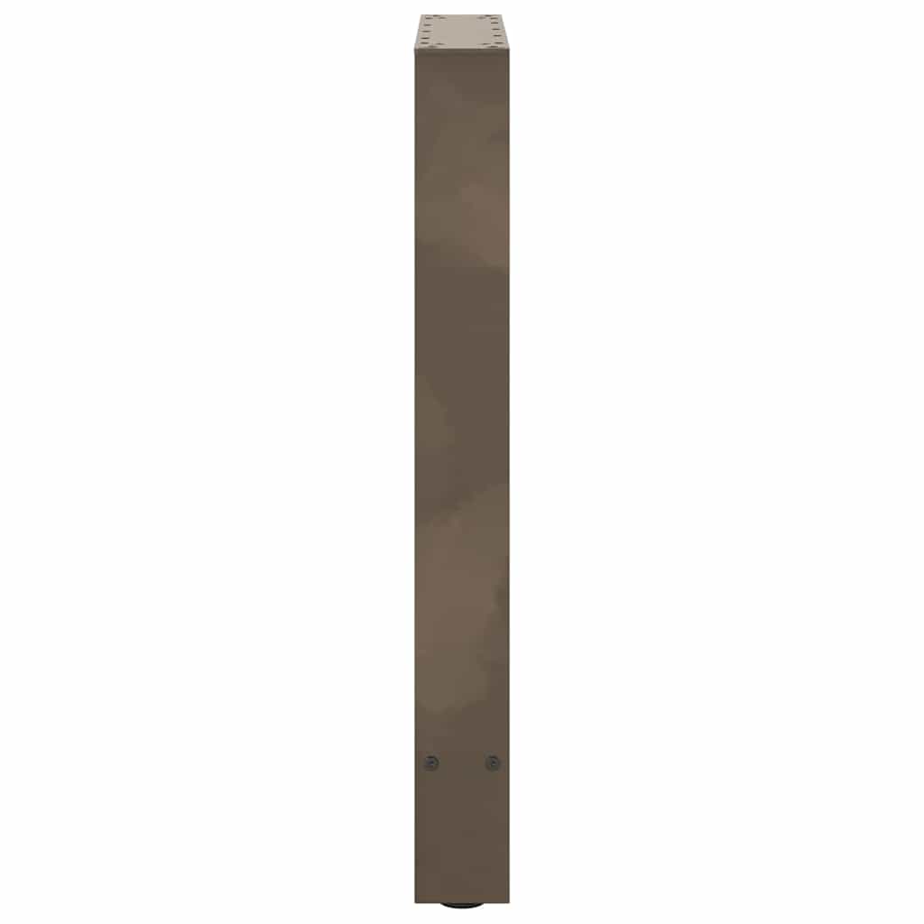 vidaXL Nogi do stołu jadalnego Naturalna stal 2 szt. 50x(72-73) cm Stal