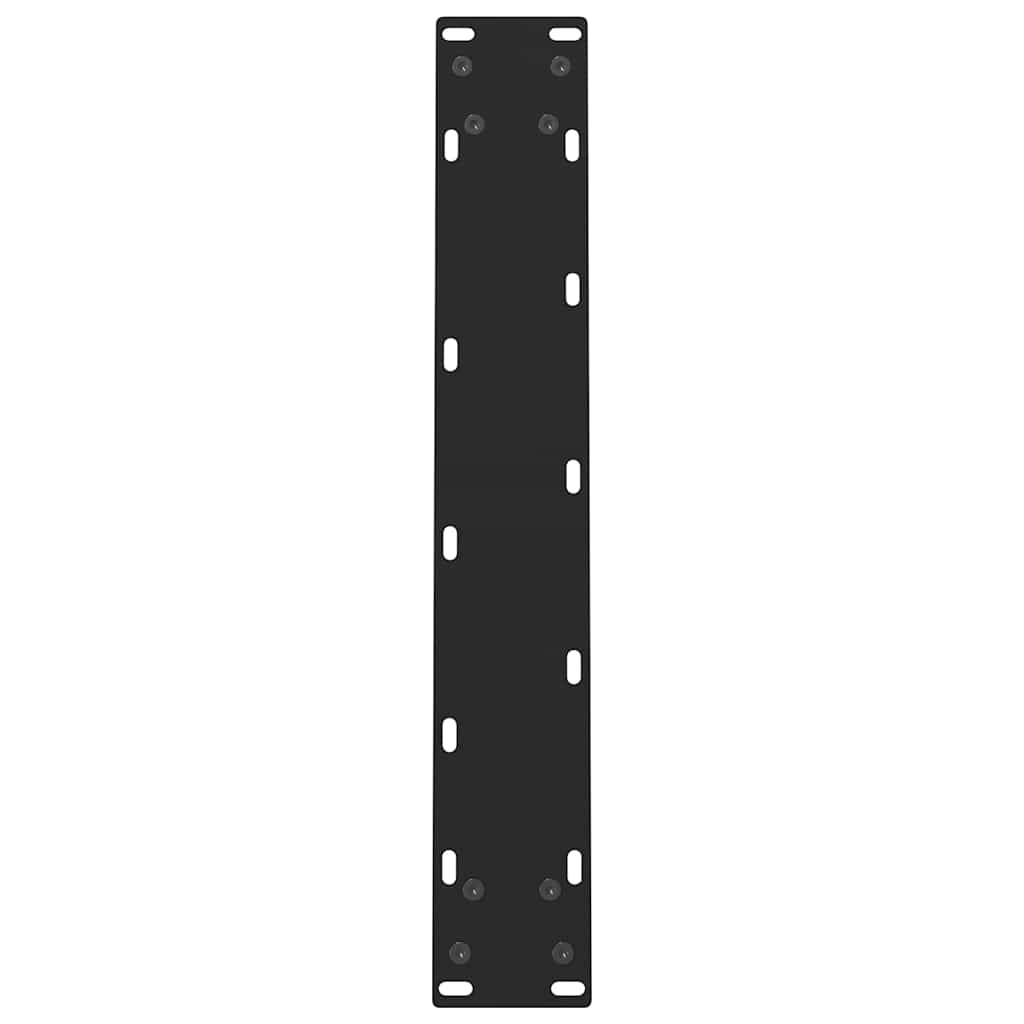 vidaXL Nogi do stołu jadalnego czarne 2 szt. 60x(72-73) cm stal