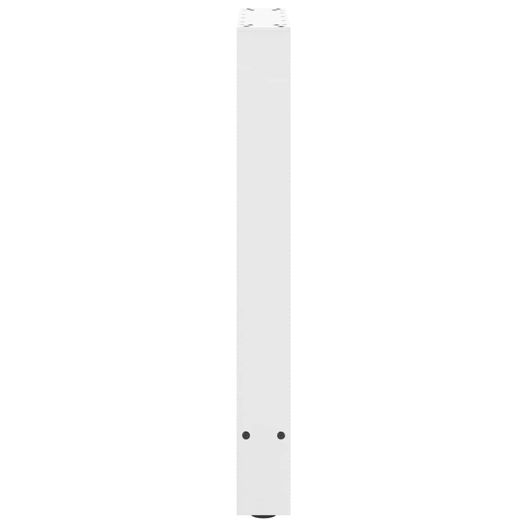 vidaXL Nogi do stołu jadalnego białe 2 szt. 60x(72-73) cm stal