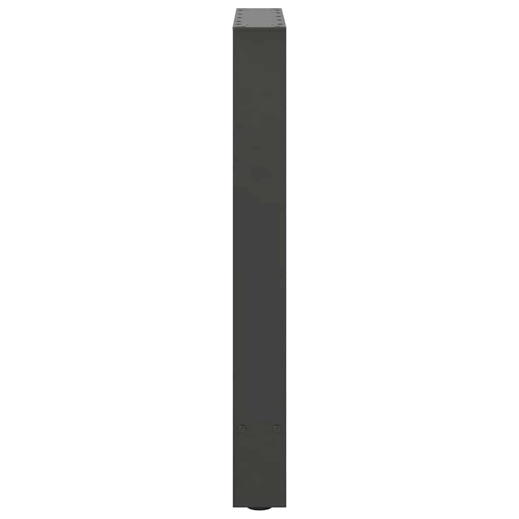 vidaXL Nogi do stołu jadalnego Antracyt 2 szt. 60x(72-73) cm Stal