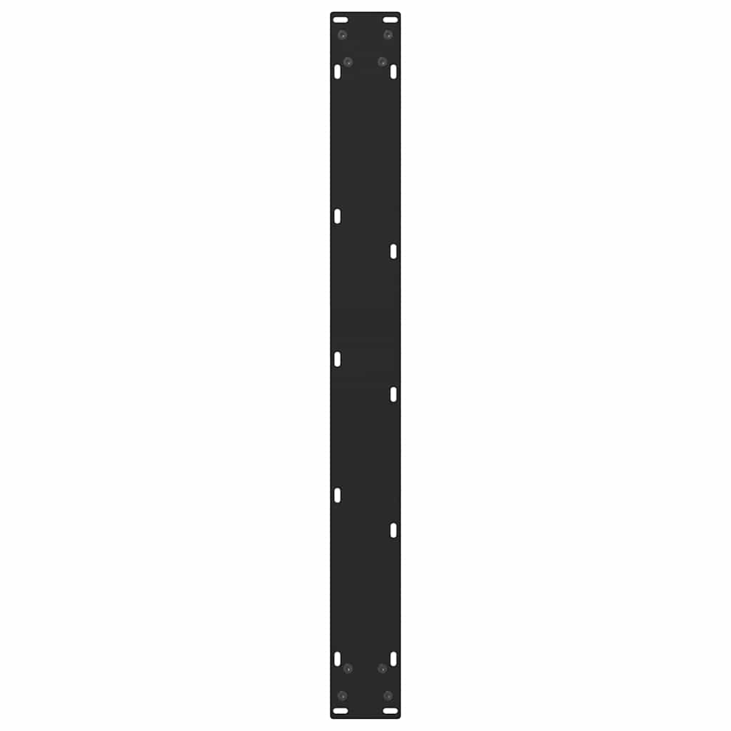 vidaXL Nogi do stołu jadalnego czarne 2 szt. 70x(72-73) cm stal