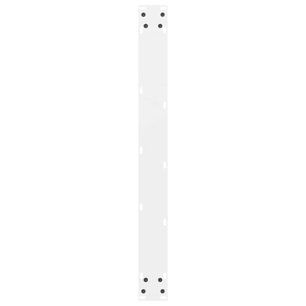 vidaXL Nogi do stołu jadalnego białe 2 szt. 70x(72-73) cm stal