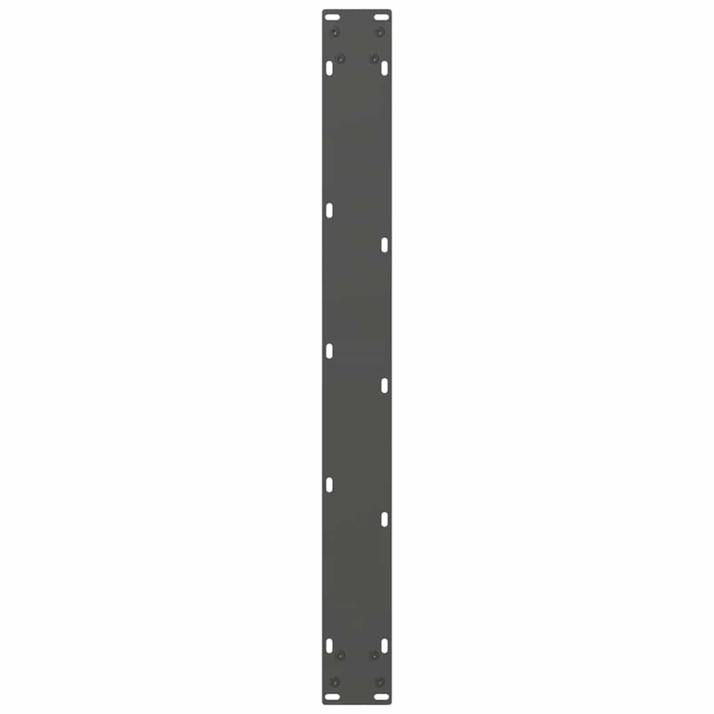 vidaXL Nogi do stołu jadalnego Antracyt 2 szt. 70x(72-73) cm Stal