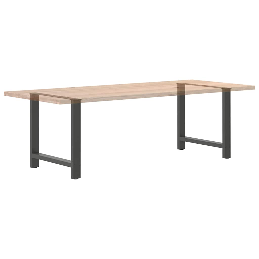 vidaXL Nogi do stołu jadalnego Antracyt 2 szt. 70x(72-73) cm Stal