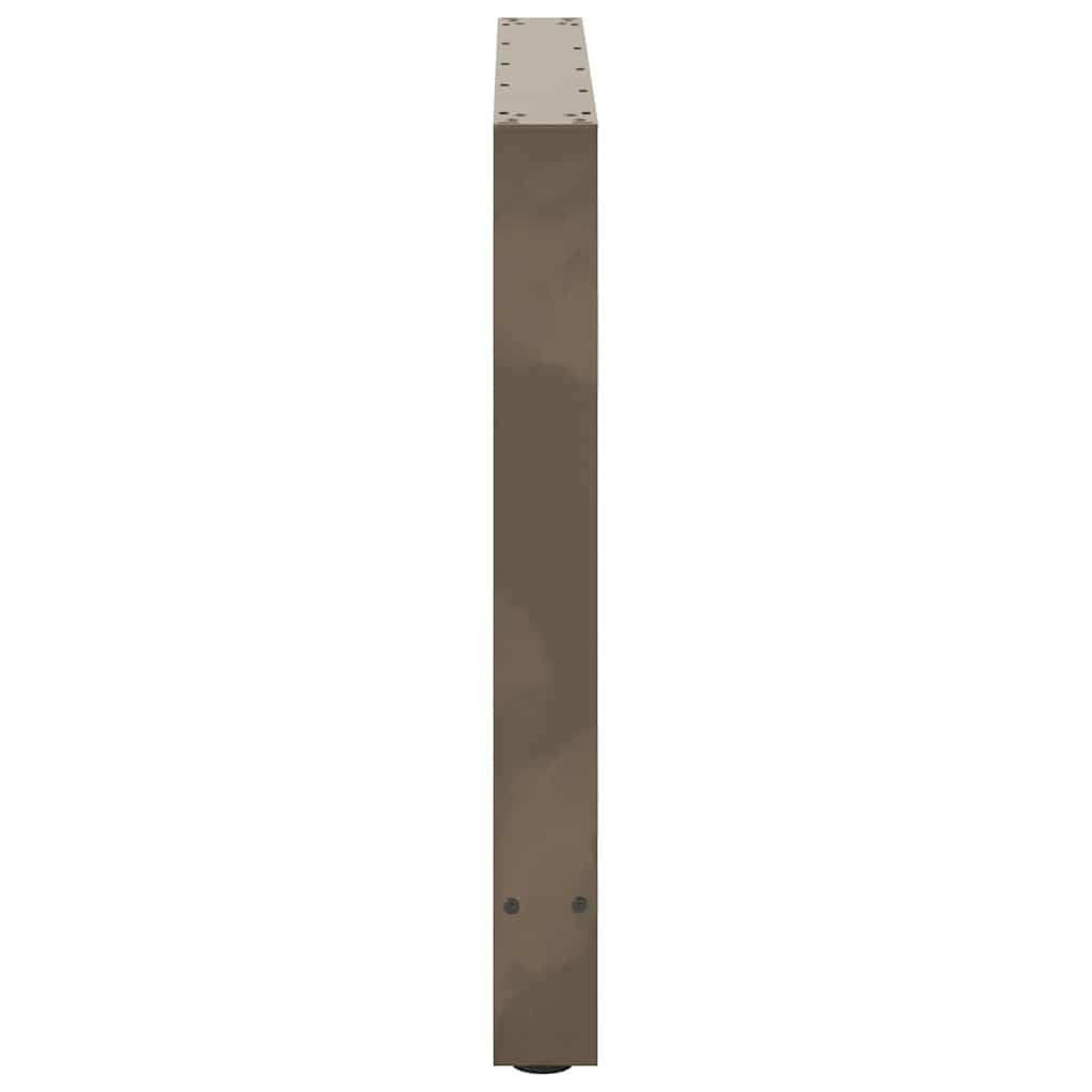 vidaXL Nogi do stołu jadalnego Naturalna stal 2 szt. 70x(72-73) cm Stal