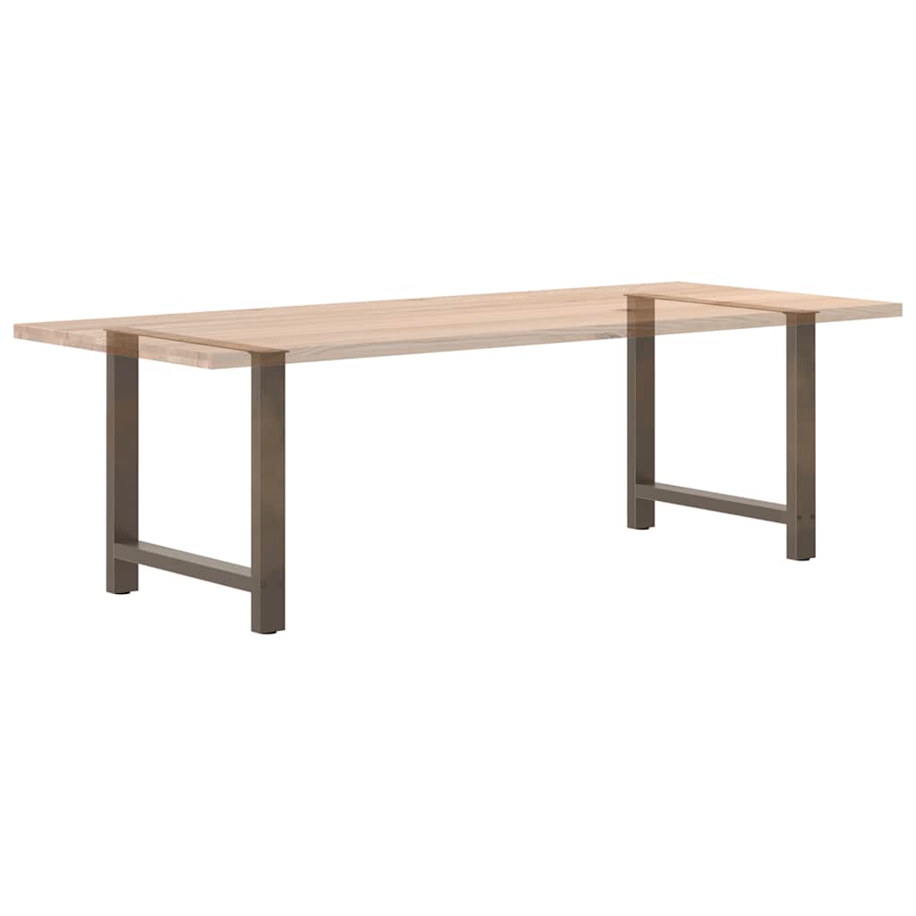 vidaXL Nogi do stołu jadalnego Naturalna stal 2 szt. 70x(72-73) cm Stal