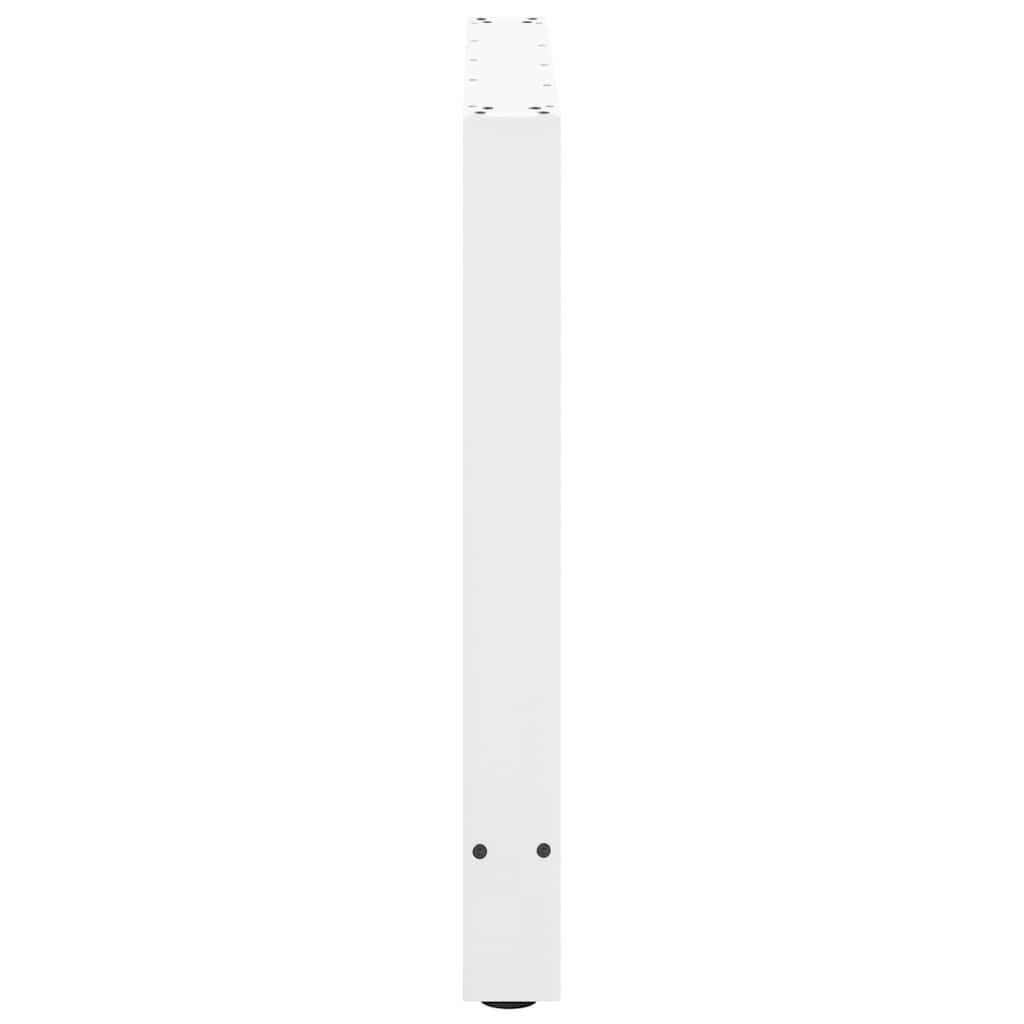vidaXL Nogi do stołu jadalnego białe 2 szt. 80x(72-73) cm stal