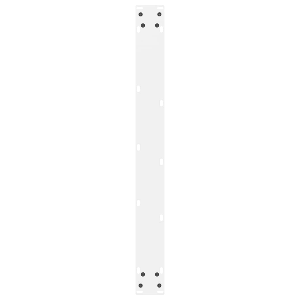 vidaXL Nogi do stołu jadalnego białe 2 szt. 80x(72-73) cm stal