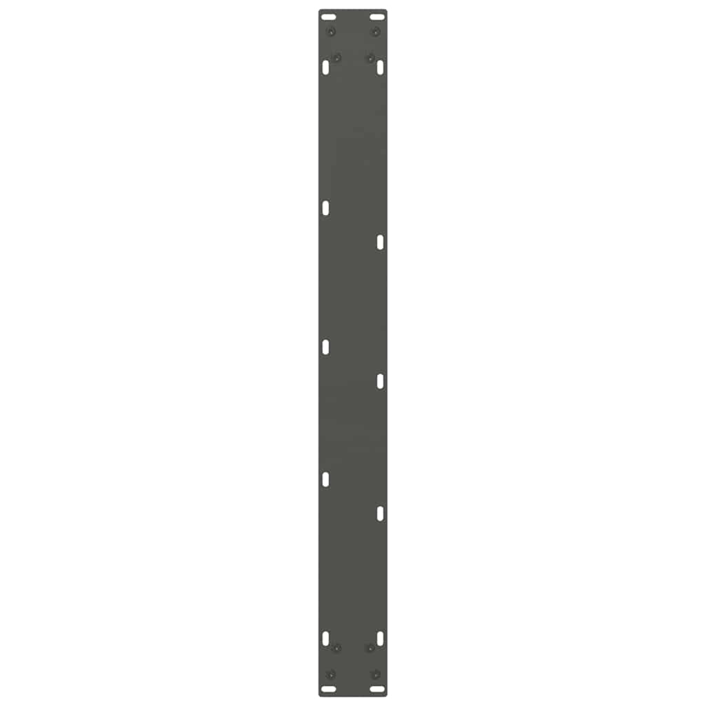 vidaXL Nogi do stołu jadalnego Antracyt 2 szt. 80x(72-73) cm Stal