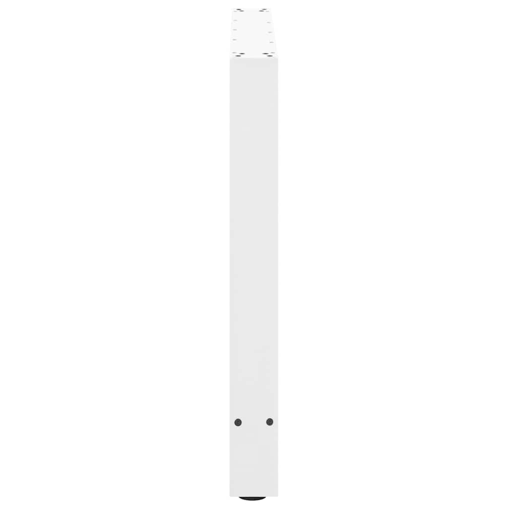 vidaXL Nogi do stołu jadalnego białe 2 szt. 90x(72-73) cm stal