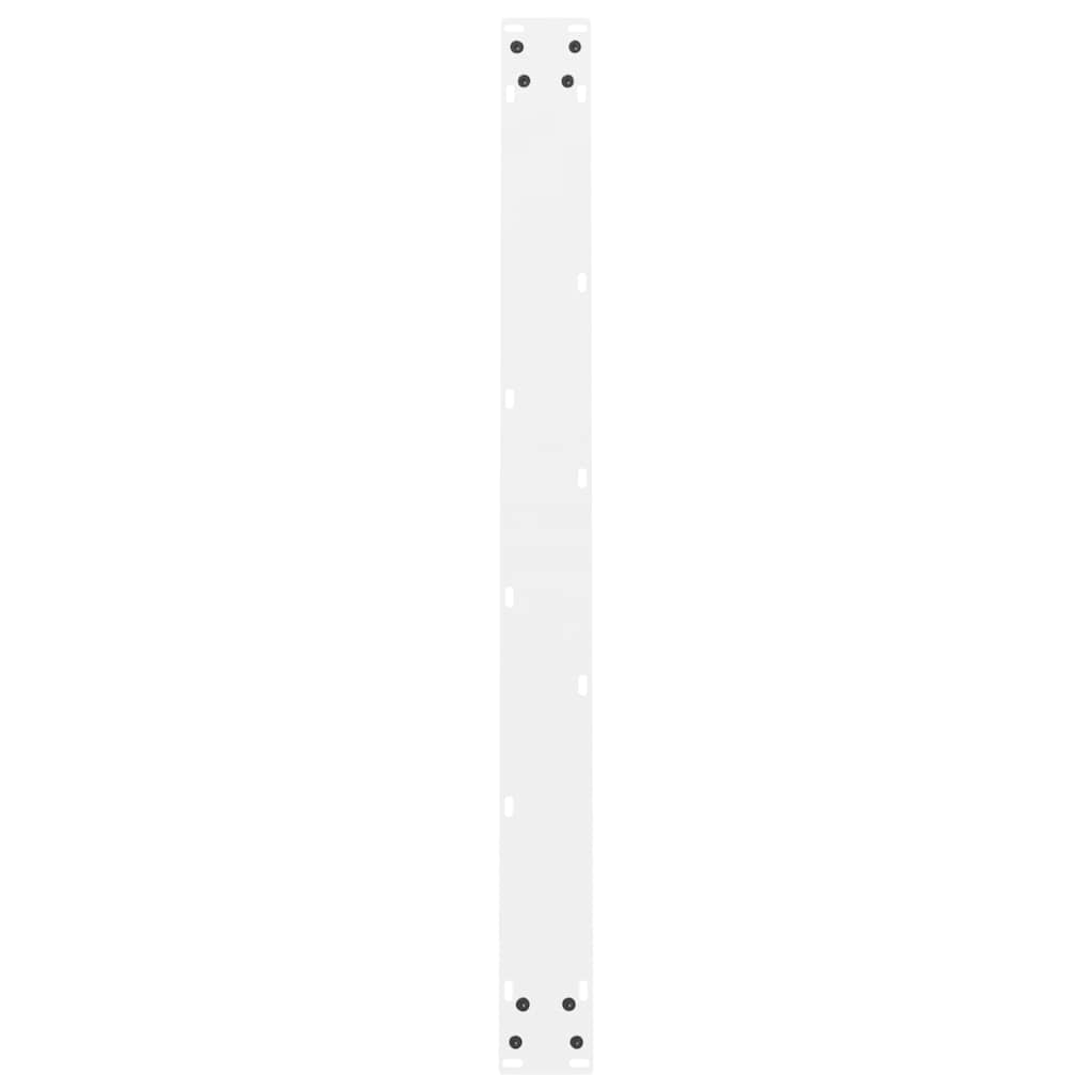 vidaXL Nogi do stołu jadalnego białe 2 szt. 90x(72-73) cm stal