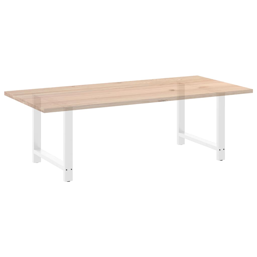 vidaXL Nogi do stołu jadalnego białe 2 szt. 90x(72-73) cm stal