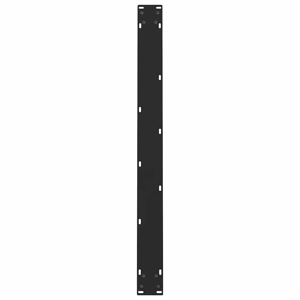vidaXL Nogi do stołu jadalnego czarne 2 szt. 100x(72-73) cm stal