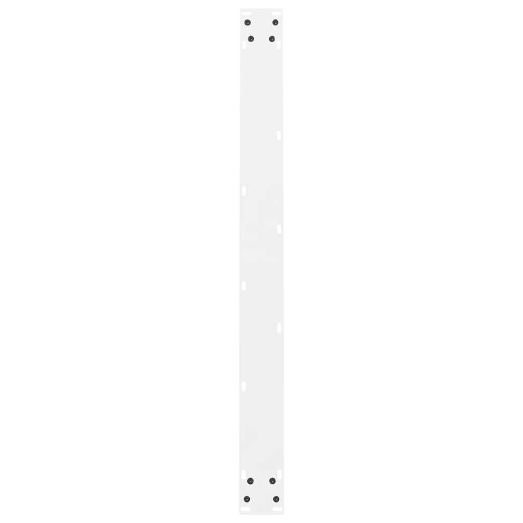 vidaXL Nogi do stołu jadalnego białe 2 szt. 100x(72-73) cm stal