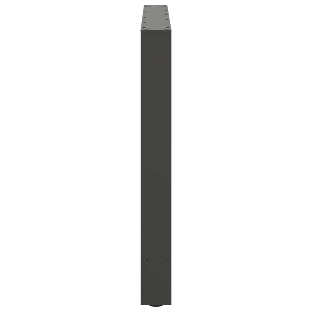 vidaXL Nogi do stołu jadalnego Antracyt 2 szt. 100x(72-73) cm Stal