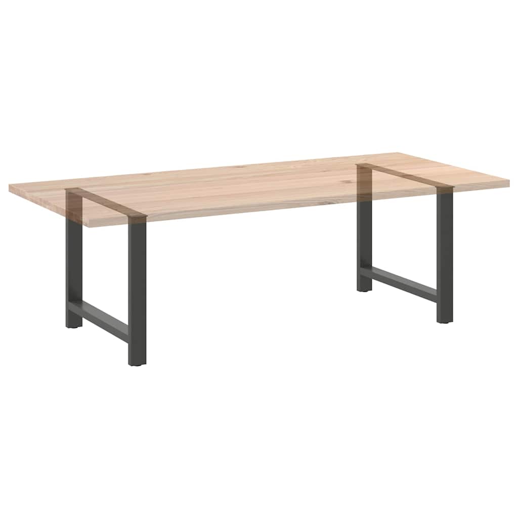 vidaXL Nogi do stołu jadalnego Antracyt 2 szt. 100x(72-73) cm Stal