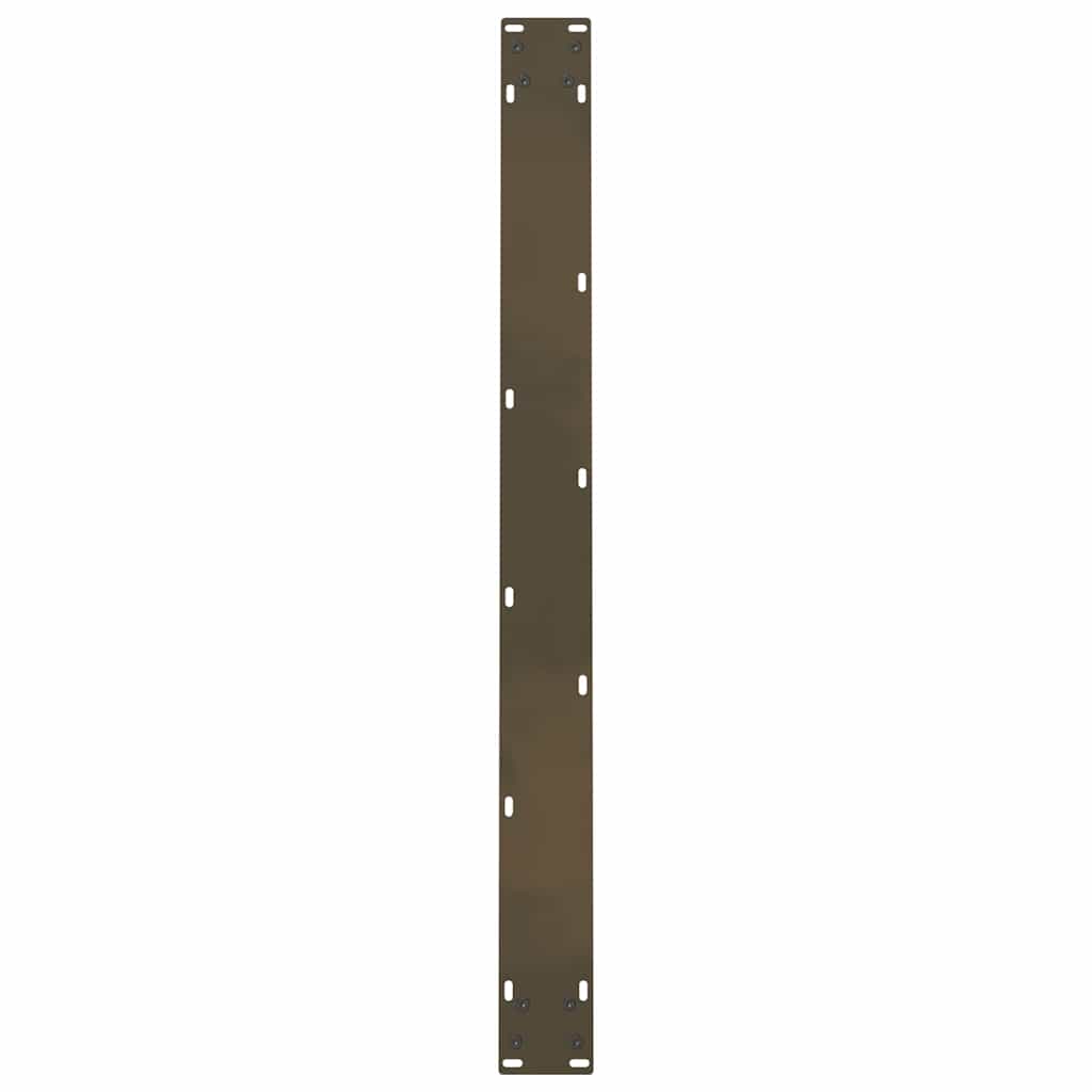vidaXL Nogi do stołu jadalnego Naturalna stal 2 szt. 100x(72-73) cm Stal