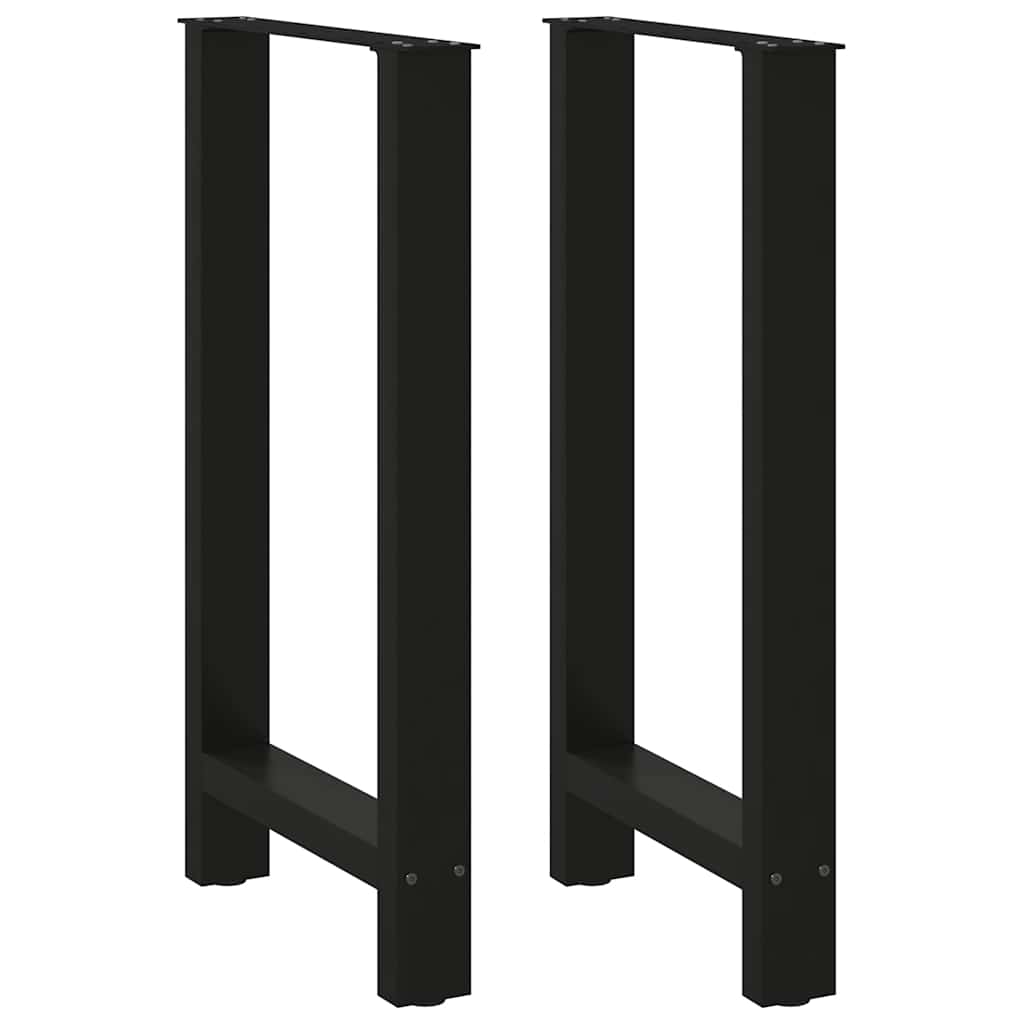 vidaXL Nogi do stołu barowego czarne 2 szt. 40x(90-91) cm stal