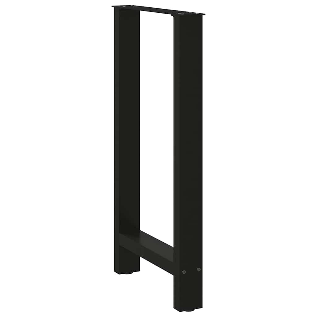 vidaXL Nogi do stołu barowego czarne 2 szt. 40x(90-91) cm stal