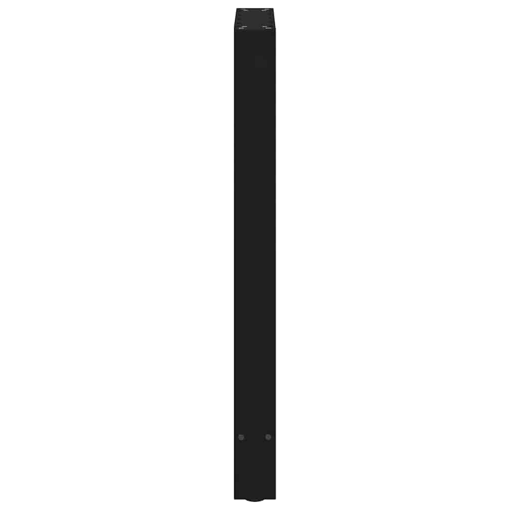 vidaXL Nogi do stołu barowego czarne 2 szt. 40x(90-91) cm stal