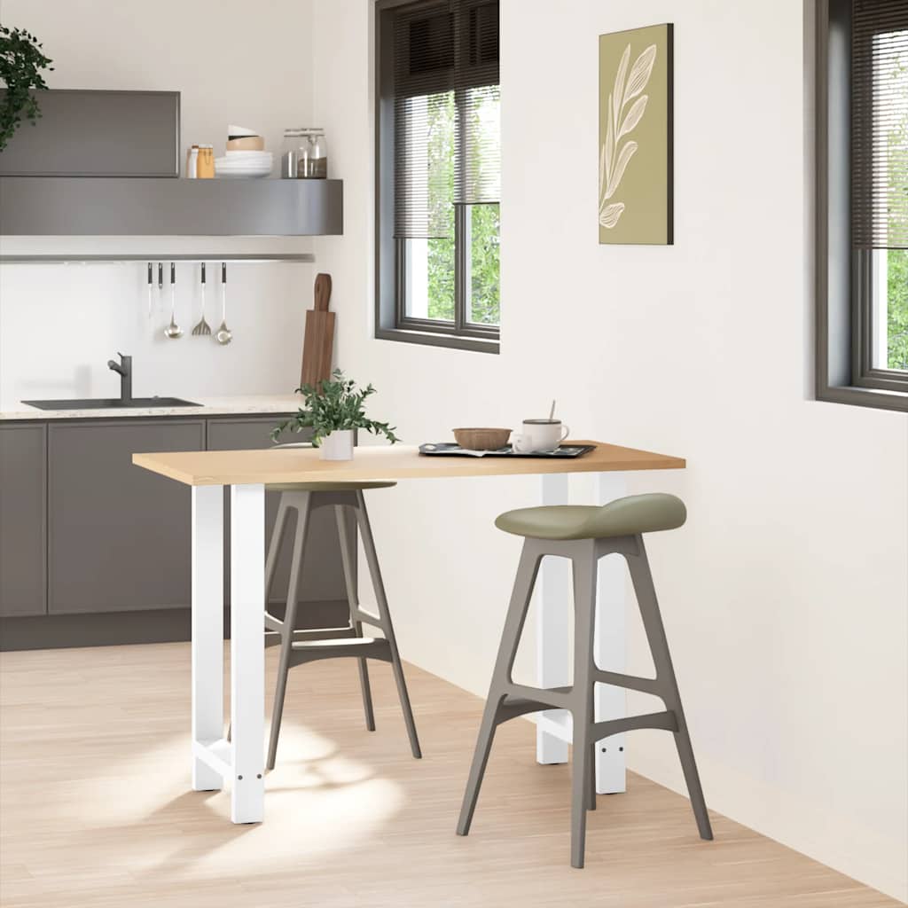 vidaXL Nogi do stołu barowego białe 2 szt. 40x(90-91) cm stal