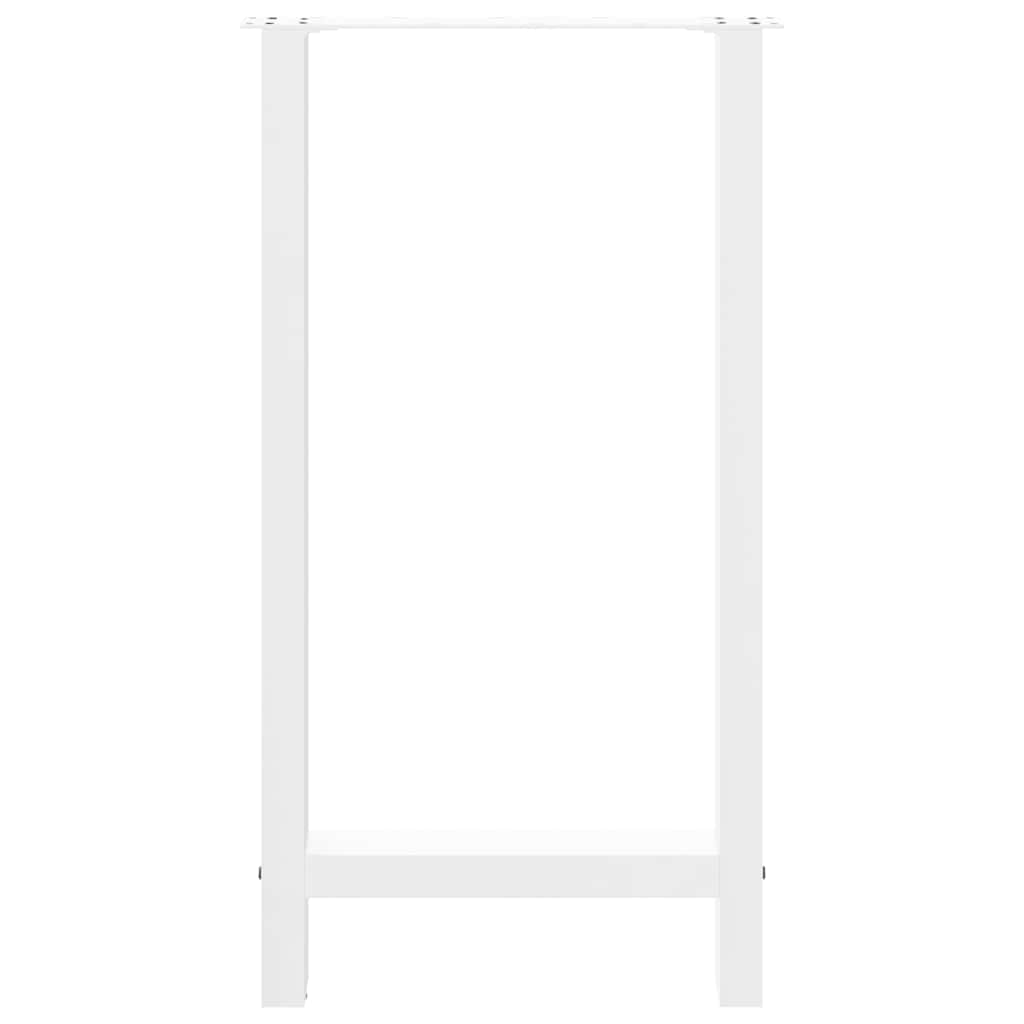 vidaXL Nogi do stołu barowego białe 2 szt. 40x(90-91) cm stal