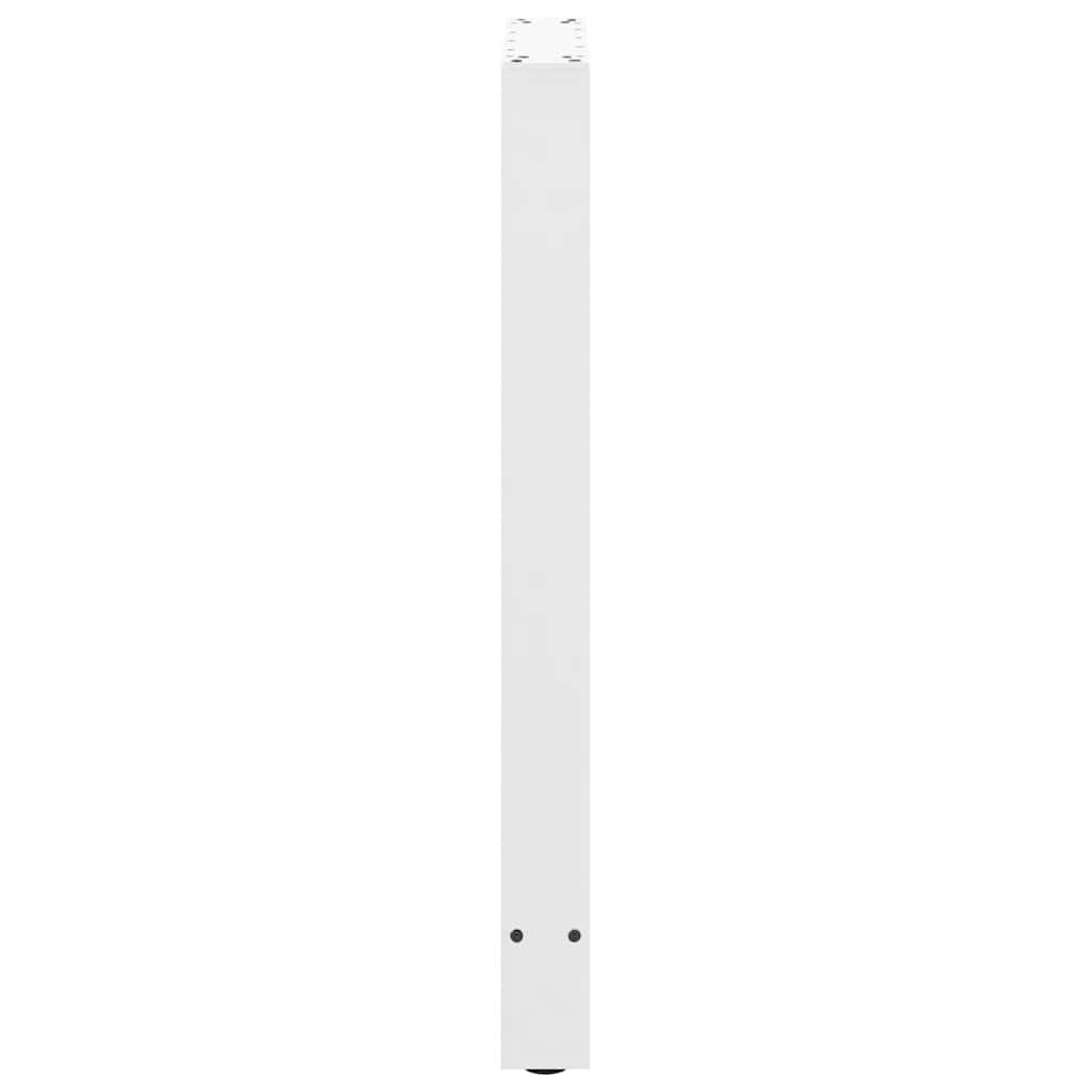vidaXL Nogi do stołu barowego białe 2 szt. 40x(90-91) cm stal