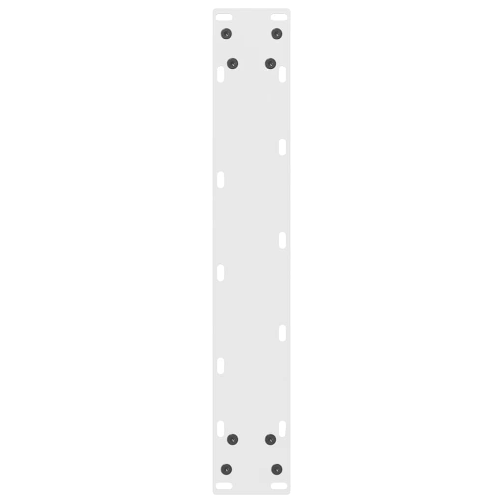 vidaXL Nogi do stołu barowego białe 2 szt. 40x(90-91) cm stal