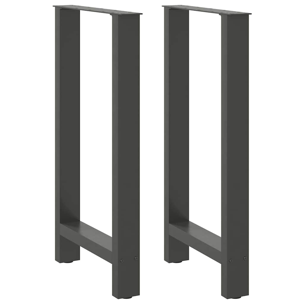 vidaXL Nogi do stołu barowego Antracyt 2 szt. 40x(90-91) cm Stal
