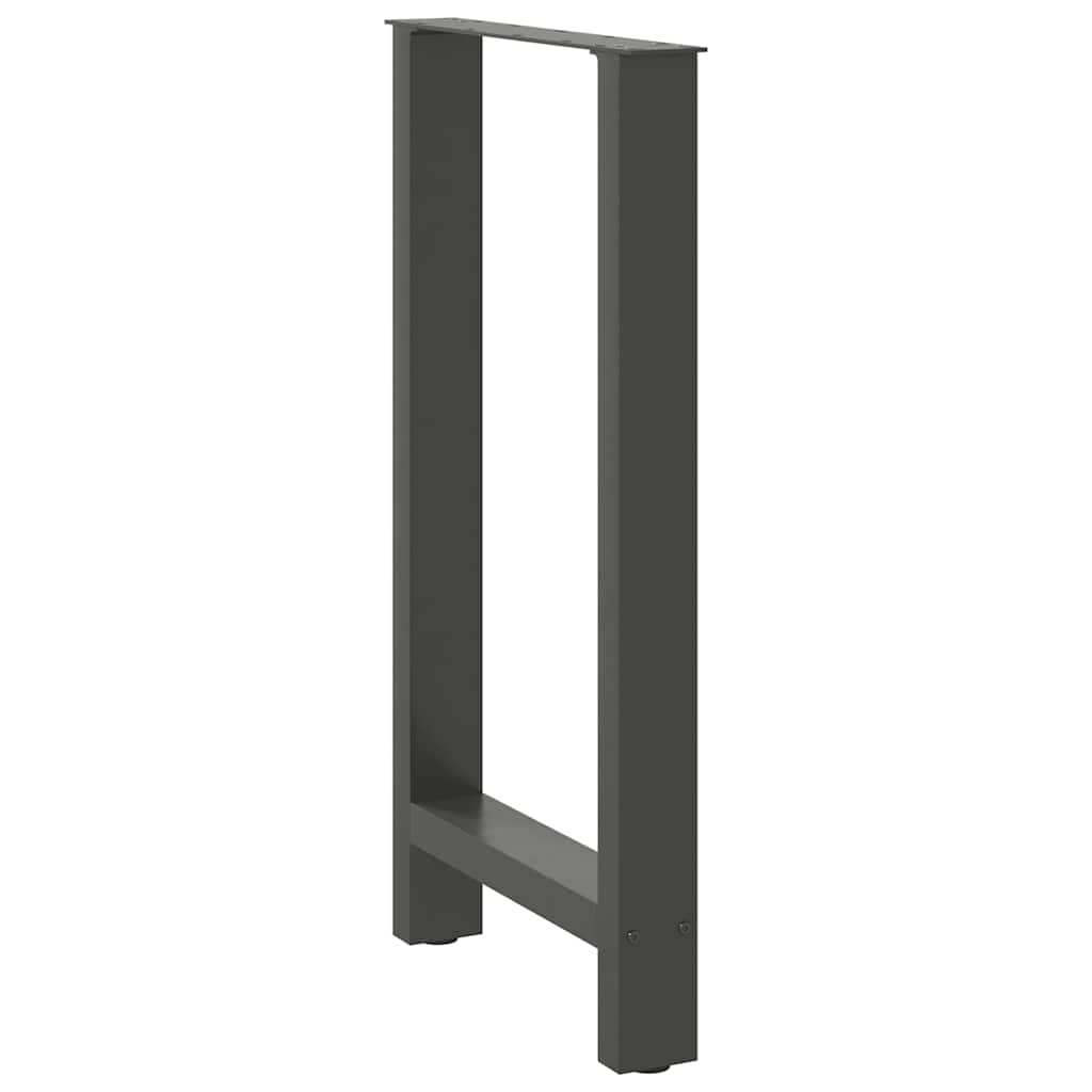 vidaXL Nogi do stołu barowego Antracyt 2 szt. 40x(90-91) cm Stal