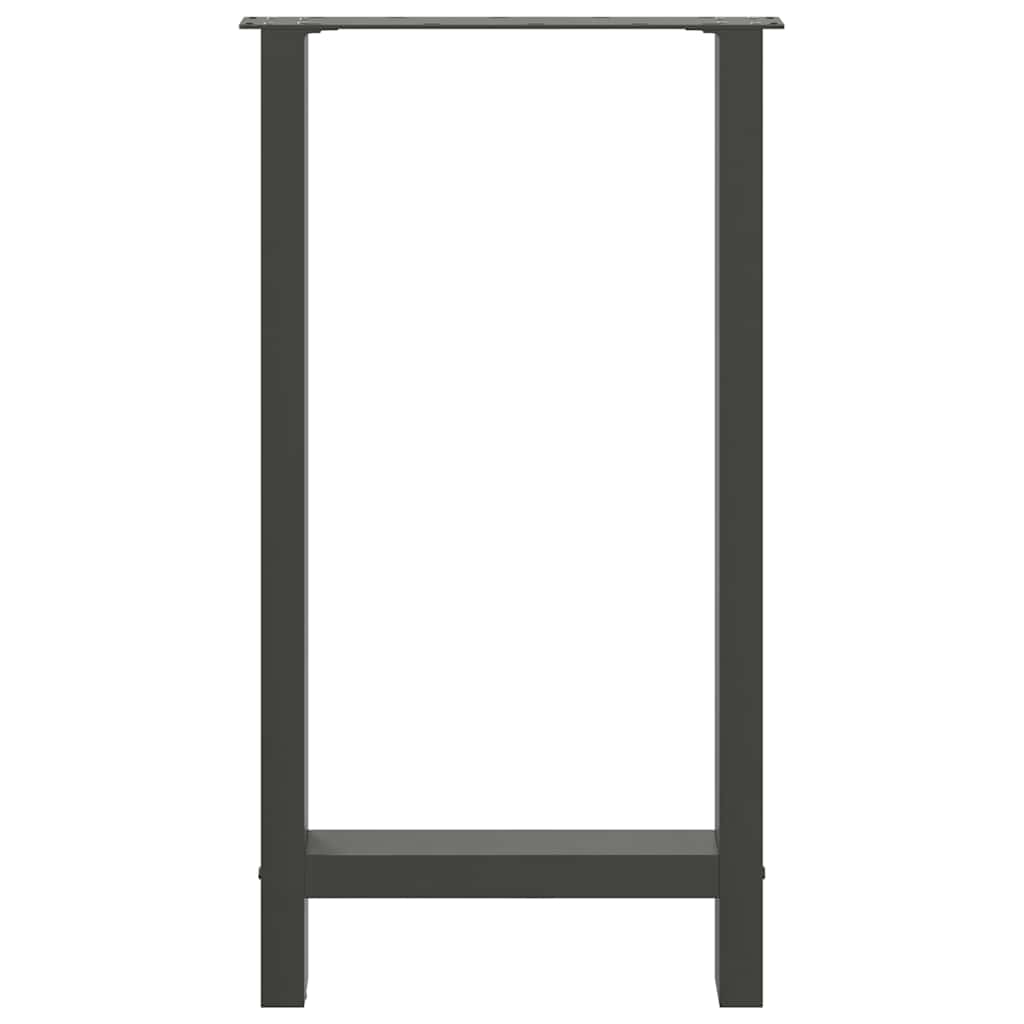 vidaXL Nogi do stołu barowego Antracyt 2 szt. 40x(90-91) cm Stal