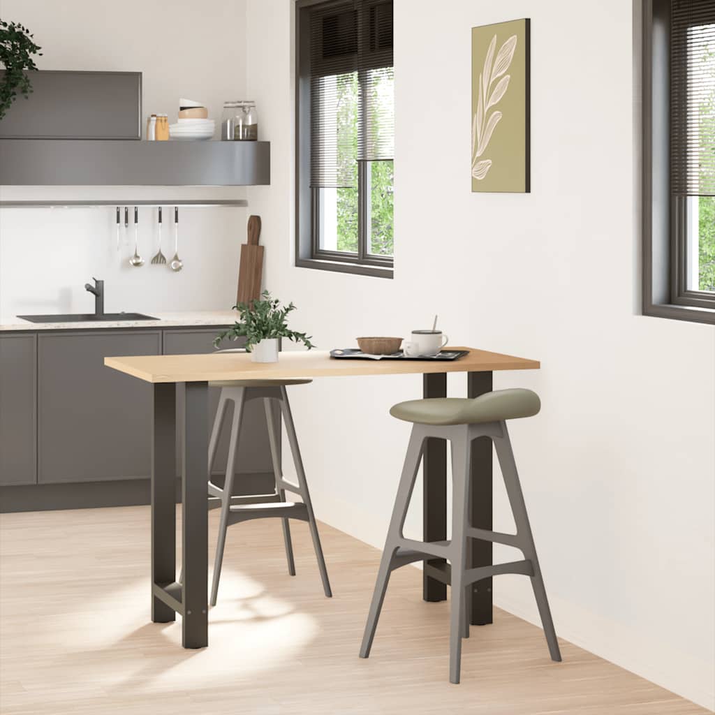 vidaXL Nogi do stołu barowego Antracyt 2 szt. 50x(90-91) cm Stal