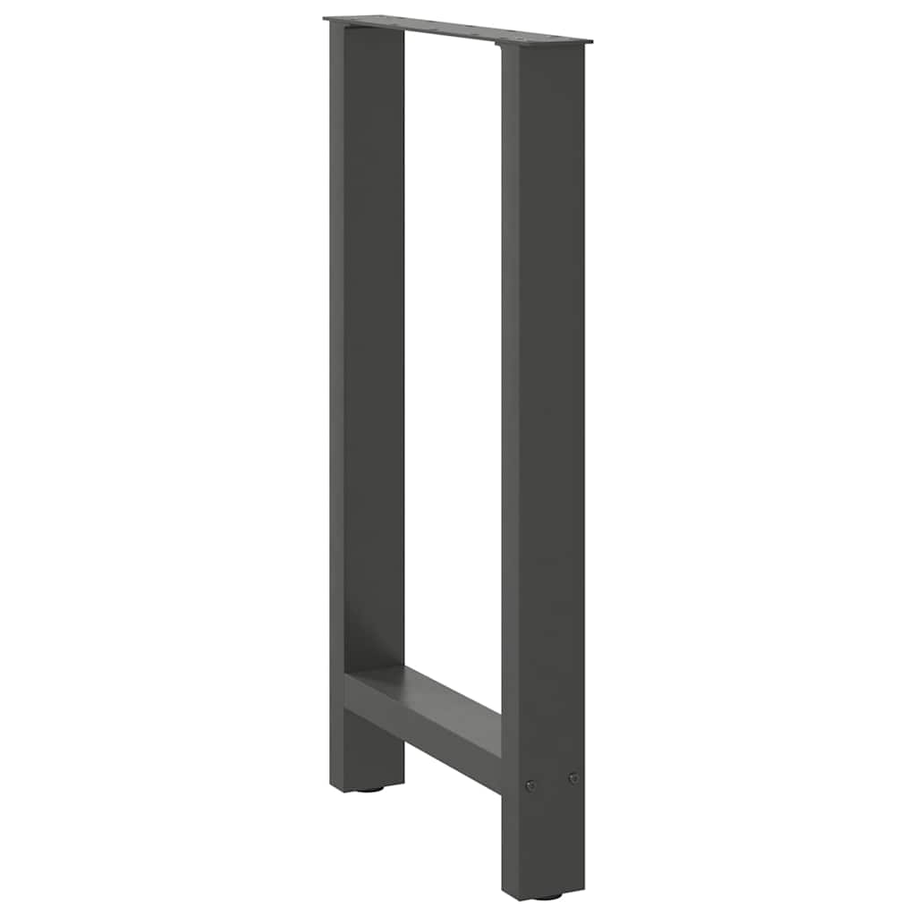 vidaXL Nogi do stołu barowego Antracyt 2 szt. 50x(90-91) cm Stal