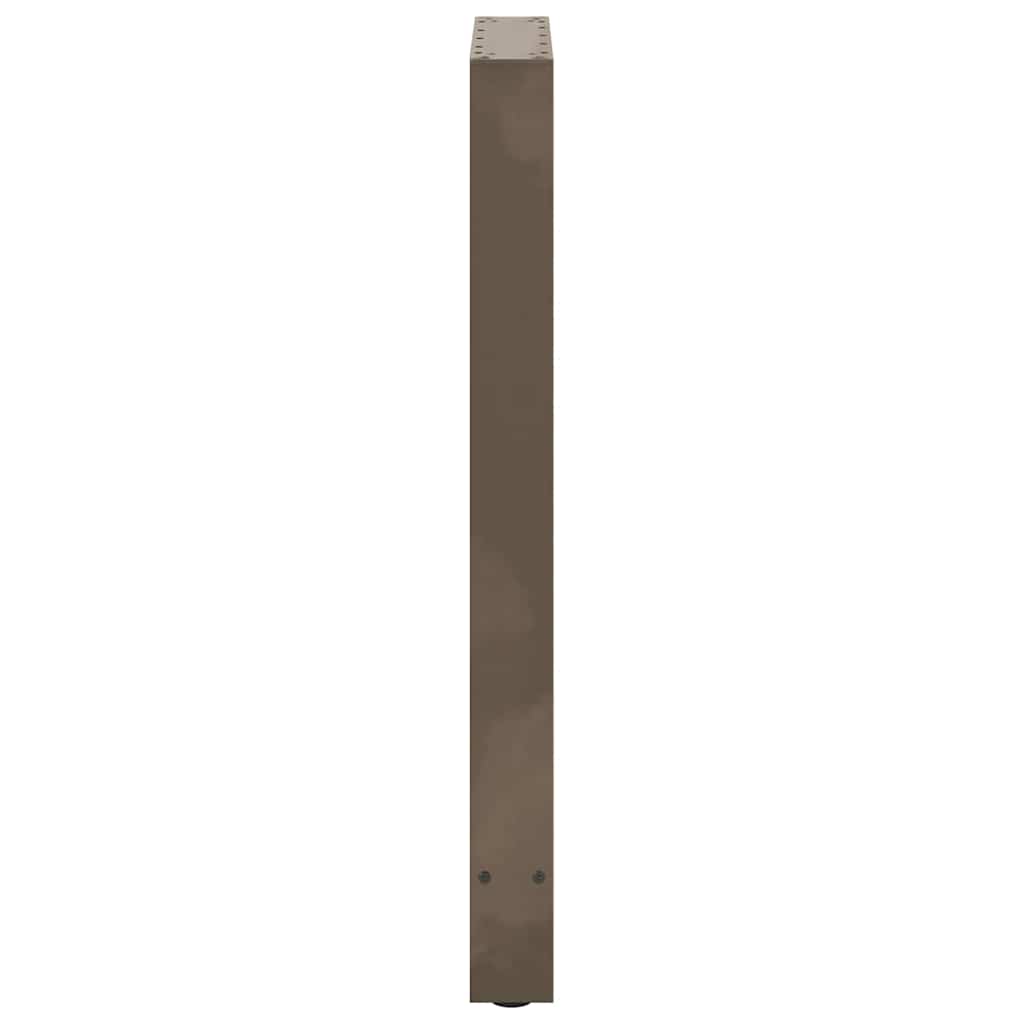 vidaXL Nogi do stołu barowego Naturalna stal 2 szt. 50x(90-91) cm Stal