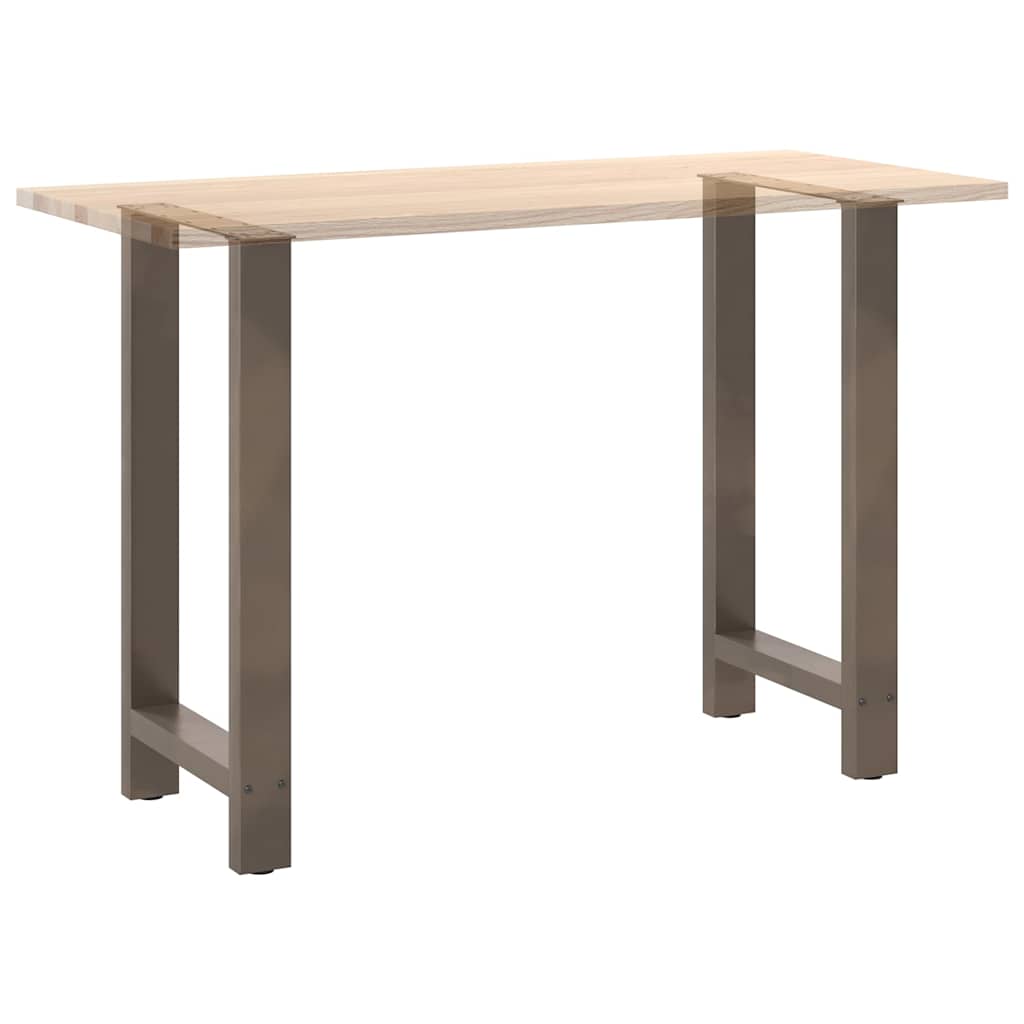 vidaXL Nogi do stołu barowego Naturalna stal 2 szt. 50x(90-91) cm Stal