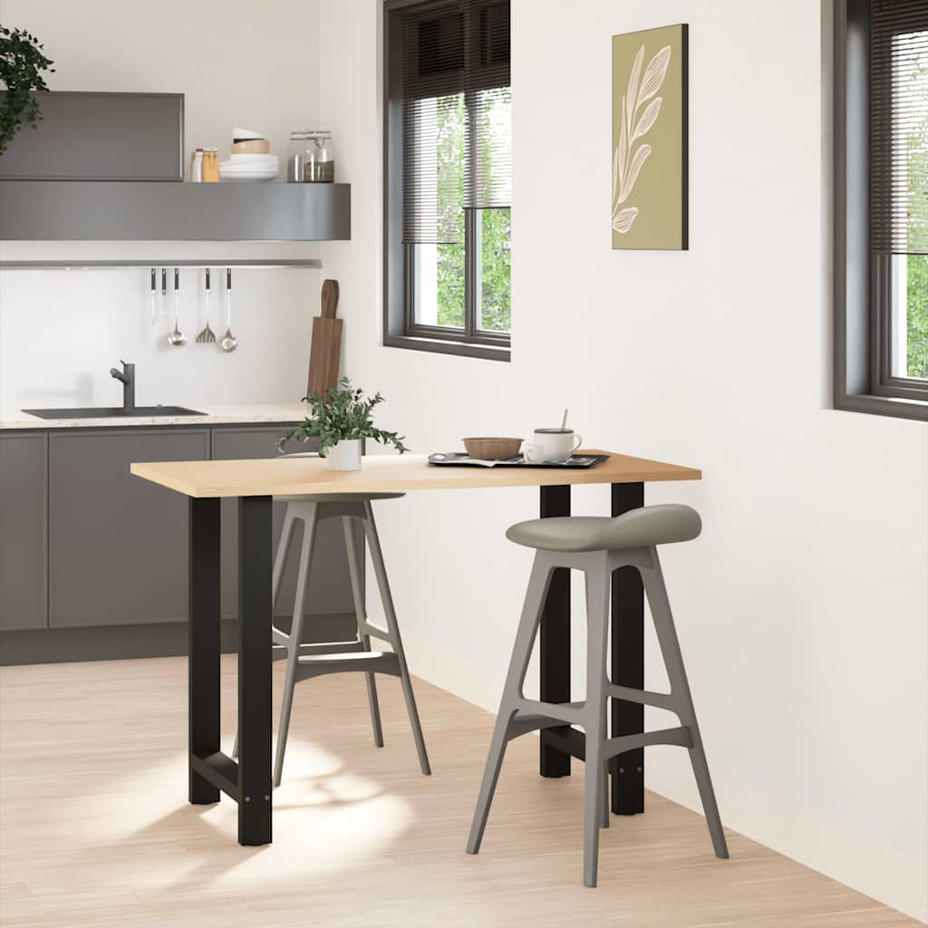 vidaXL Nogi do stołu barowego czarne 2 szt. 60x(90-91) cm stal