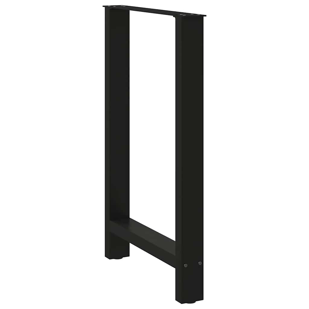 vidaXL Nogi do stołu barowego czarne 2 szt. 60x(90-91) cm stal