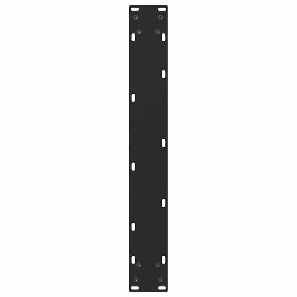 vidaXL Nogi do stołu barowego czarne 2 szt. 60x(90-91) cm stal