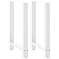 vidaXL Nogi do stołu barowego białe 2 szt. 60x(90-91) cm stal
