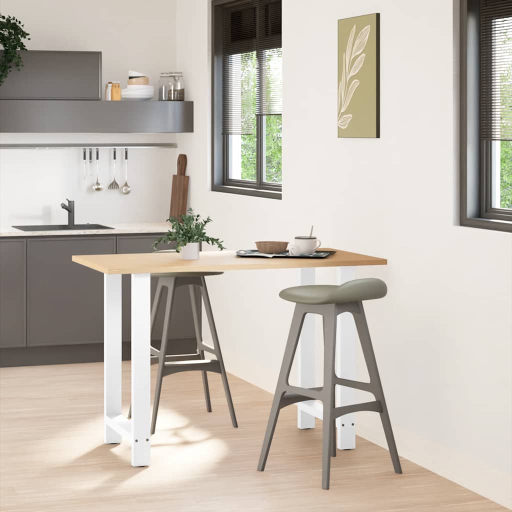 vidaXL Nogi do stołu barowego białe 2 szt. 60x(90-91) cm stal