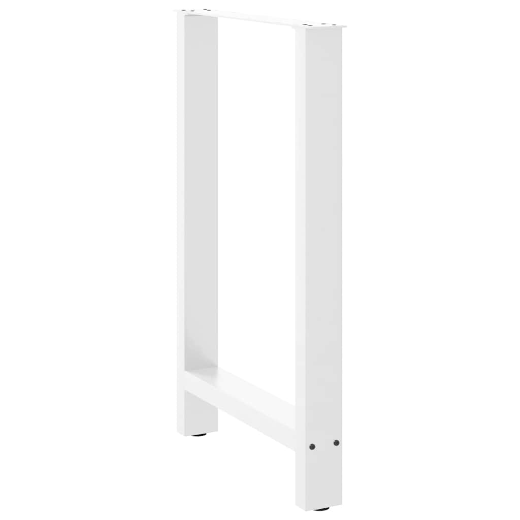 vidaXL Nogi do stołu barowego białe 2 szt. 60x(90-91) cm stal