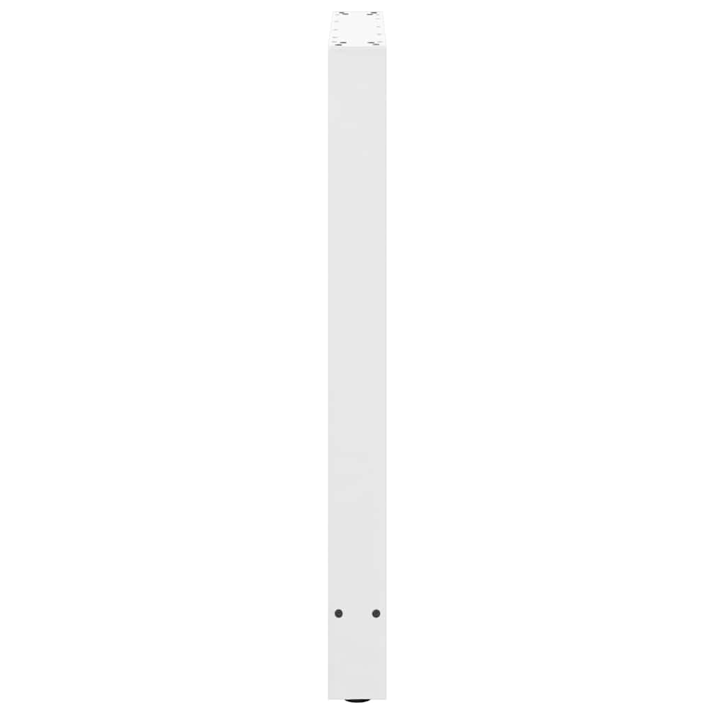 vidaXL Nogi do stołu barowego białe 2 szt. 60x(90-91) cm stal