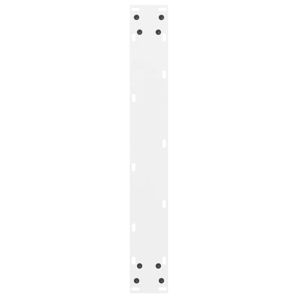 vidaXL Nogi do stołu barowego białe 2 szt. 60x(90-91) cm stal