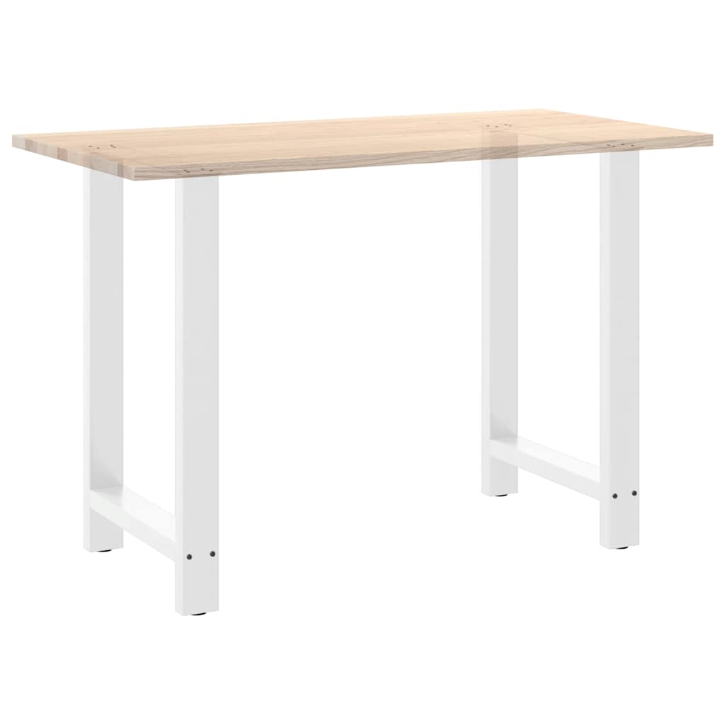vidaXL Nogi do stołu barowego białe 2 szt. 60x(90-91) cm stal