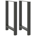 vidaXL Nogi do stołu barowego Antracyt 2 szt. 60x(90-91) cm Stal
