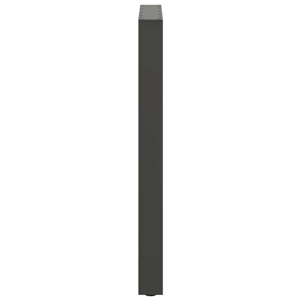 vidaXL Nogi do stołu barowego Antracyt 2 szt. 60x(90-91) cm Stal