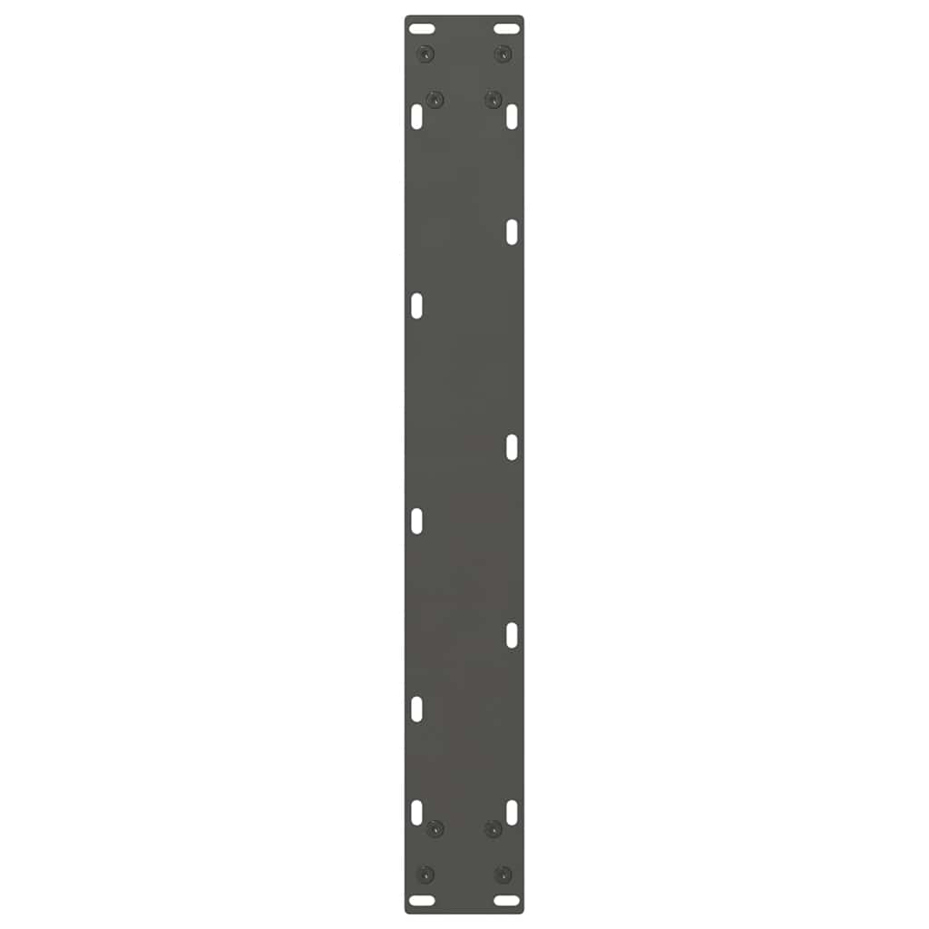 vidaXL Nogi do stołu barowego Antracyt 2 szt. 60x(90-91) cm Stal