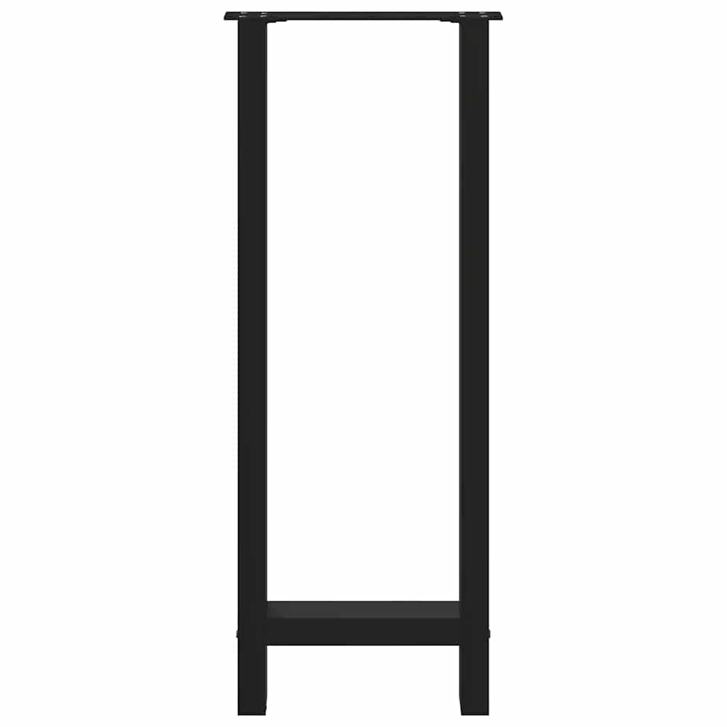 vidaXL Nogi do stołu barowego czarne 2 szt. 40x(100-101) cm stal